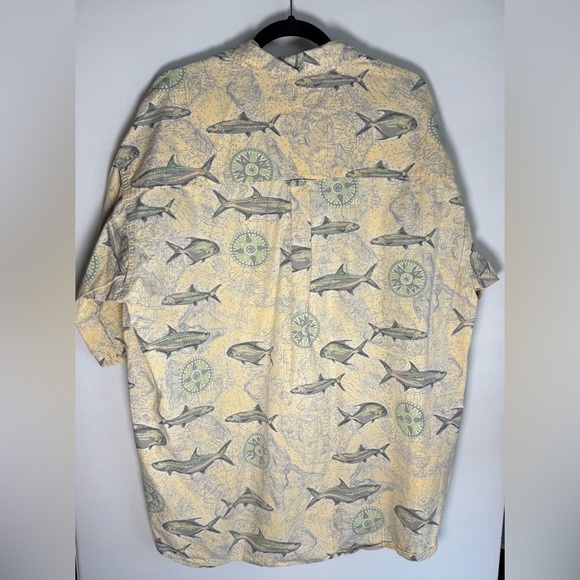 Vintage Columbia fish print button down shirt • Men’s XXL - Picture 4 of 6